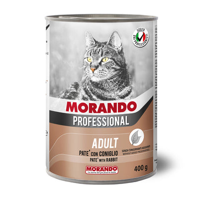 Q.TA' 24 CIBO GATTO MORANDO LATT 400 G PAT CONIGLIO