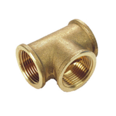 Q.TA' 5 IDRAULICA - TEE 130 OTTONE GIALLO D 3/4