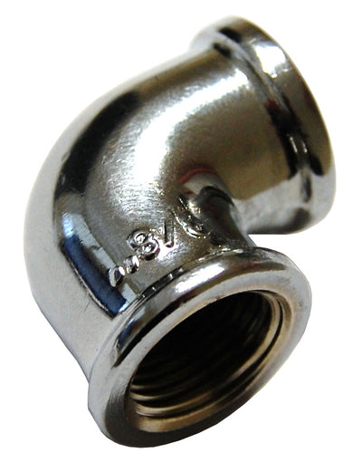 Q.TA' 10 IDRAULICA - GOMITO FF 90 OTTONE CROMATO D 3/4