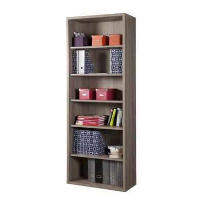 Q.TA' 1 DISEGNO LIBRERIA 6 VANI 36X82XH217 CM ROVERE