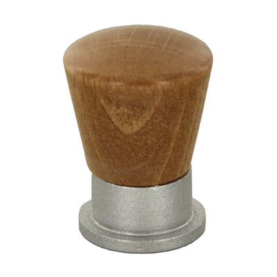 Q.TA' 25 POMOLO CONICO LEGNO OTT 745A D 19 MM NOCE CH*