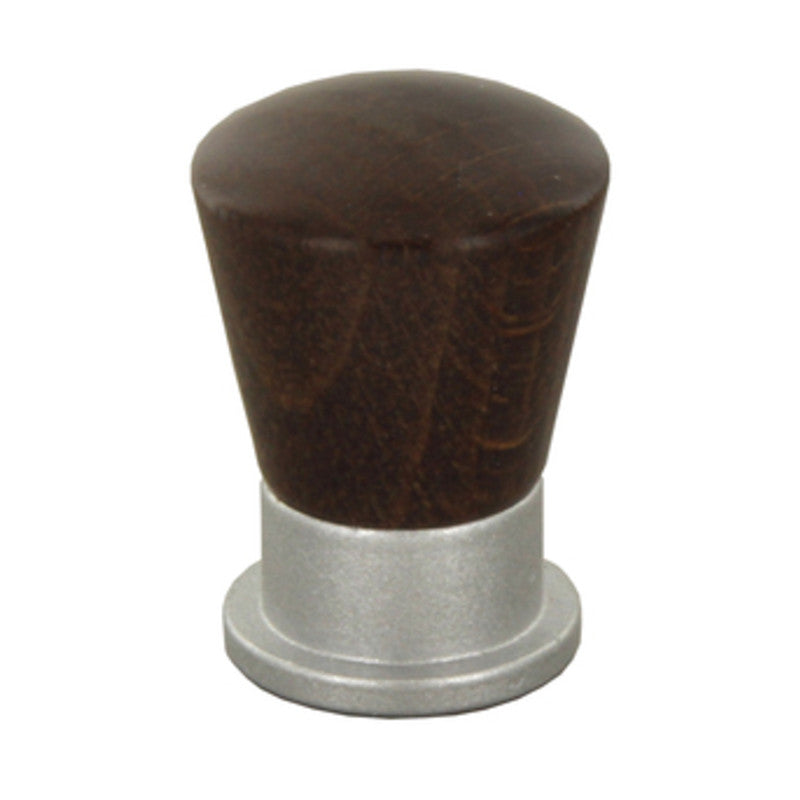 Q.TA' 25 POMOLO CONICO LEGNO OTT 745A D 19 MM NOCE SC