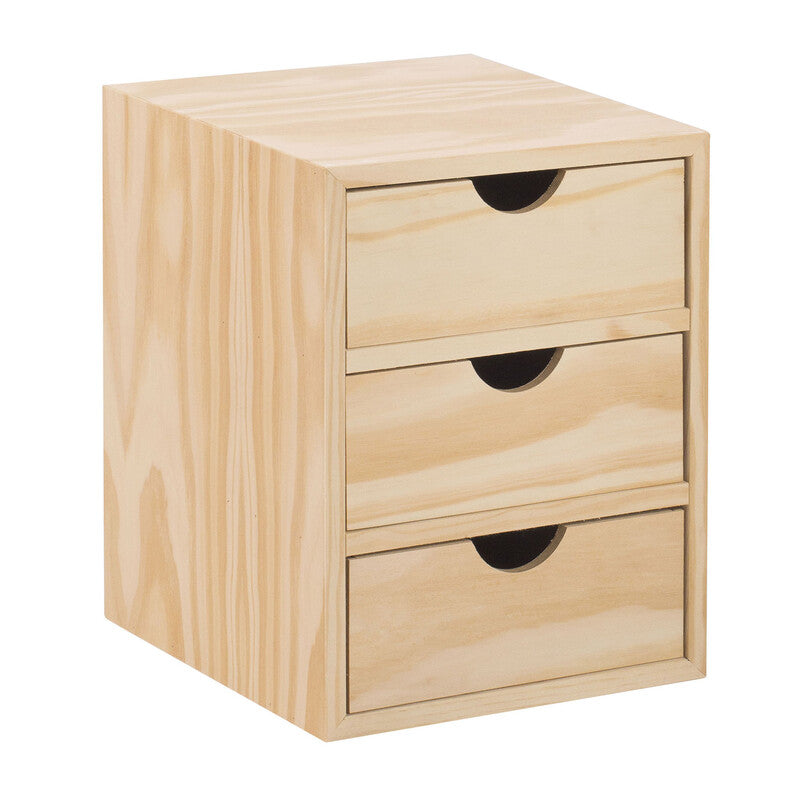 Q.TA' 1 CASSETTIERA MINI 3 CASSETTI 21X20X28 CM