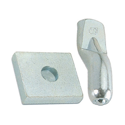 Q.TA' 5 BS PIASTRA C/PERNO P/CARDINE D 20 MM ACC ZIN