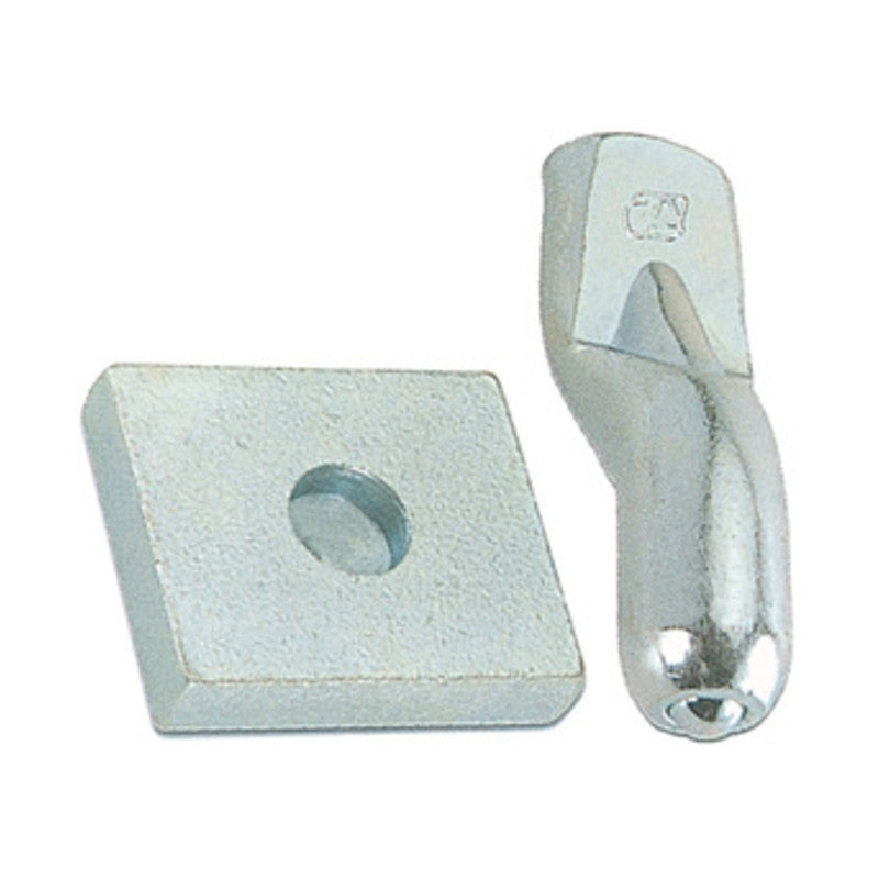 Q.TA' 5 BS PIASTRA C/PERNO P/CARDINE D 20 MM ACC ZIN