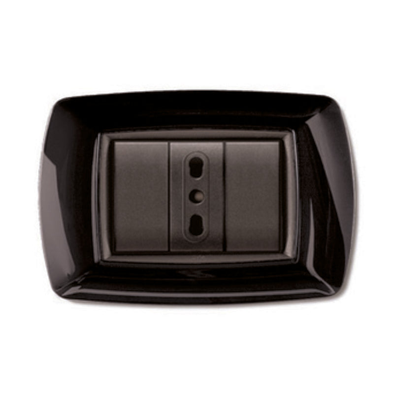 Q.TA' 10 PLACCA LIFE LIVING PLAST NERO 3P