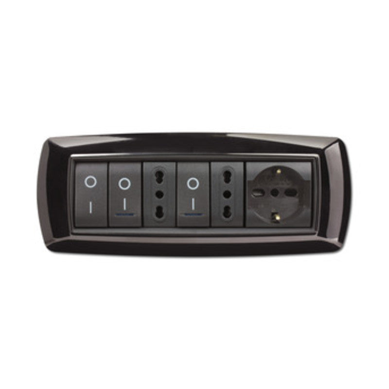 Q.TA' 1 PLACCA LIFE LIVING PLAST NERO 7P