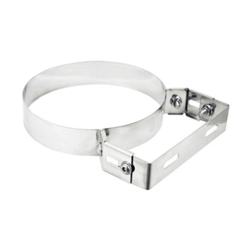 Q.TA' 1 COLLARE INOX C/STAFFA P/TUBO STUFA 25 CM