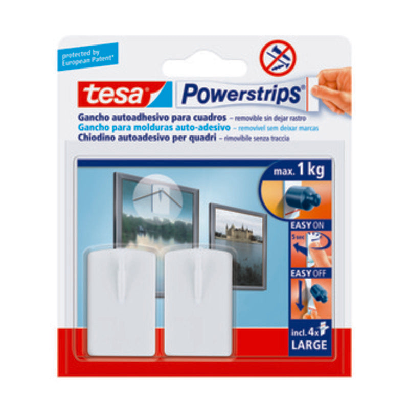 Q.TA' 12 GANCIO ADESIVO TESA POWERSTRIPS QUADRO 2