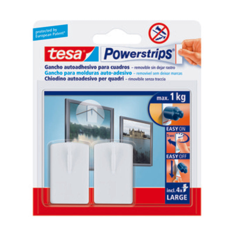 Q.TA' 12 GANCIO ADESIVO TESA POWERSTRIPS QUADRO 2