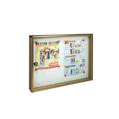 Q.TA' 1 BACHECA FONDO MAGNETICO ALUBOX BC2 55X5X40 BR