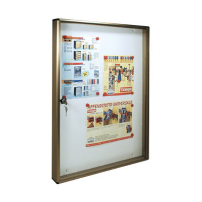 Q.TA' 1 BACHECA FONDO MAGNETICO ALUBOX BC5 55X5X73 BR