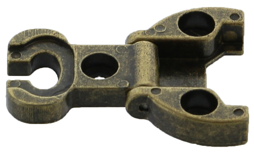 Q.TA' 10 CERNIERA P/MOBILI A0054 BRONZO ANTIC 32X26 MM