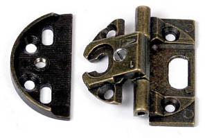 Q.TA' 10 CERNIERA P/MOBILI A0061 40X15MM BRONZO ANTIC*
