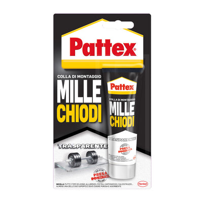 Q.TA' 12 PATTEX MILLECHIODI FORTE PRESA TRASPARENTE 40 G BL