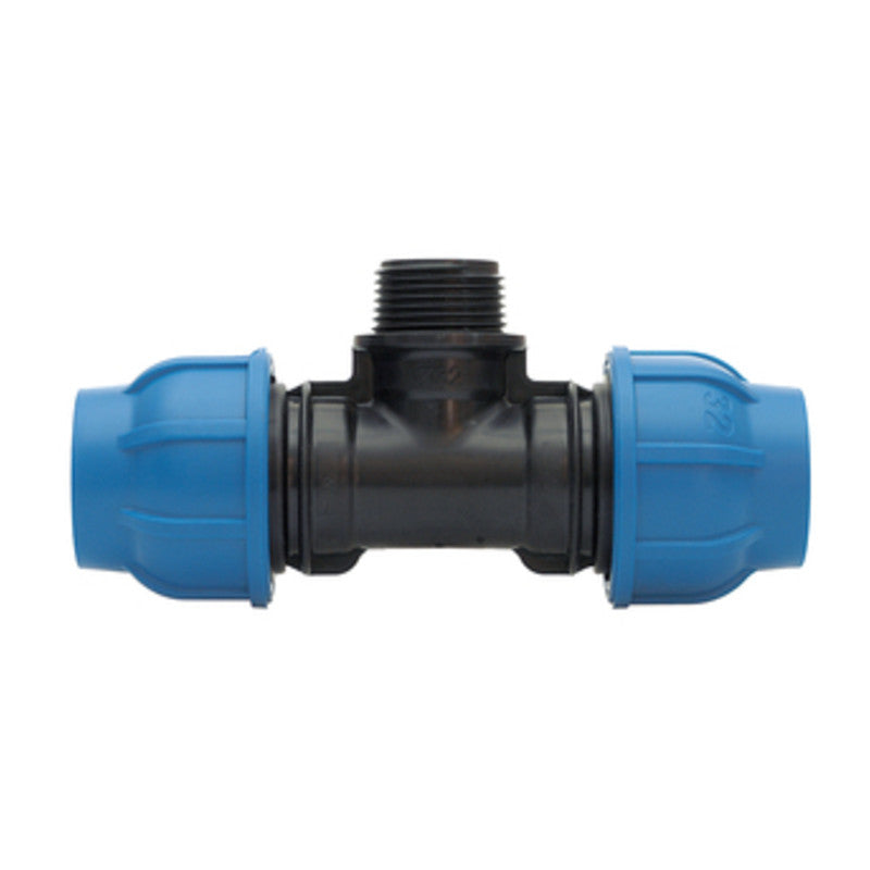 Q.TA' 20 RACCORDO POLIPROP TEE M D 20 X 1/2 X 20 MM*