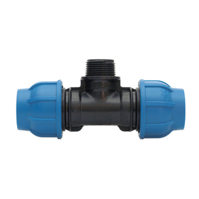Q.TA' 20 RACCORDO POLIPROP TEE MAS D 20 X 1/2 X 20MM*