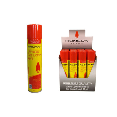 Q.TA' 12 BOMBOLETTA RICARICA GAS RONSON 90 ML