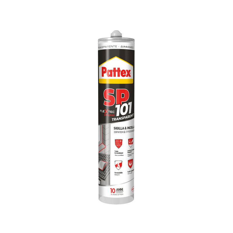 Q.TA' 1 PATTEX SILICONE SP101 TRASPARENTE 280 ML CARTUC.