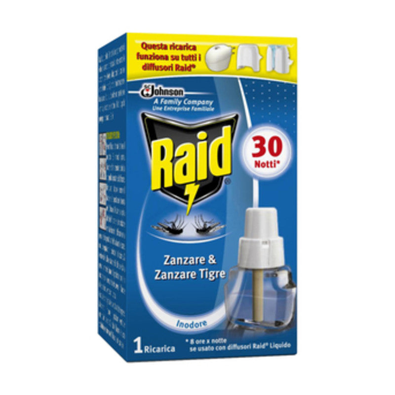 Q.TA' 24 ANTIZANZARE RAID RICARICA LIQUIDA 30 NOTTI