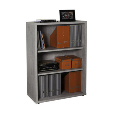 Q.TA' 1 PRATICO LIBRERIA 35,7X81,6XH112 CM CEMENTO