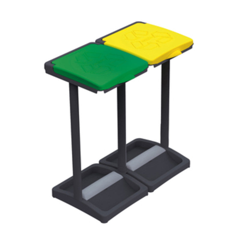 Q.TA' 1 PATTUMIERA PORTASACCHI A DUE COPERCHI