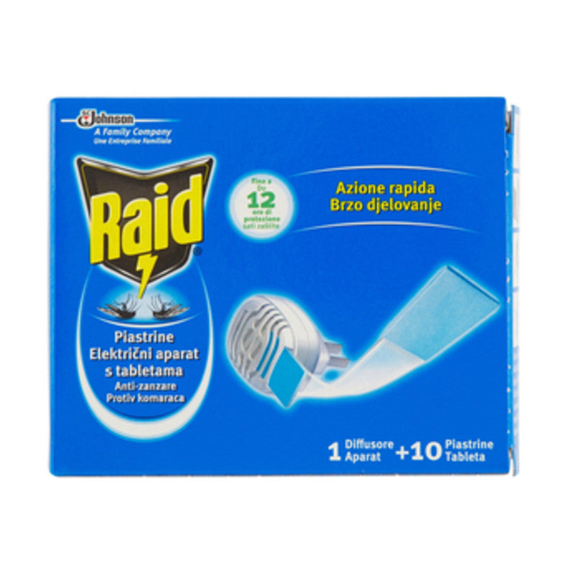 Q.TA' 1 ANTIZANZARE RAID ELETTROEM E 10 PIASTRINE