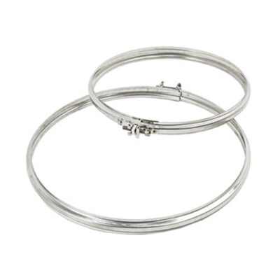 Q.TA' 20 FASCETTA GIUNZIONE INOX AISI 304 P/TUBO 14 CM