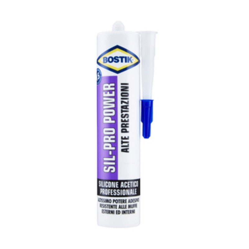Q.TA' 12 BOSTIK CARTUCCIA SIL PRO POWER TESTA MORO 300 ML