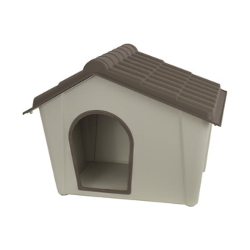 Q.TA' 3 CUCCIA P/CANI RESINA 79X59,2X60,8CM TORTORA BEIGE