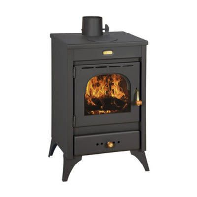 Q.TA' 1 STUFA LEGNA 12 KW KIR NERO OPACO