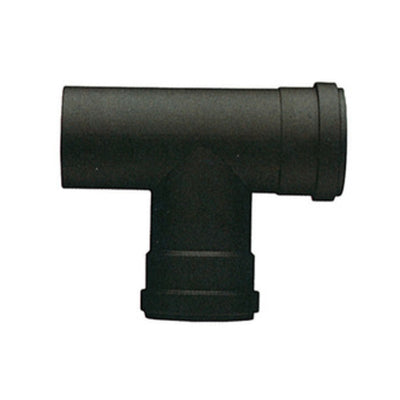 Q.TA' 1 RACCORDO A T P/STUFA A PELLET ATTACCO FFM D 10 CM NERO OPACO
