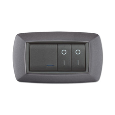 Q.TA' 1 PLACCA LIFE LIVING PLAST GRIGIO CHIARO VULCAN 4P