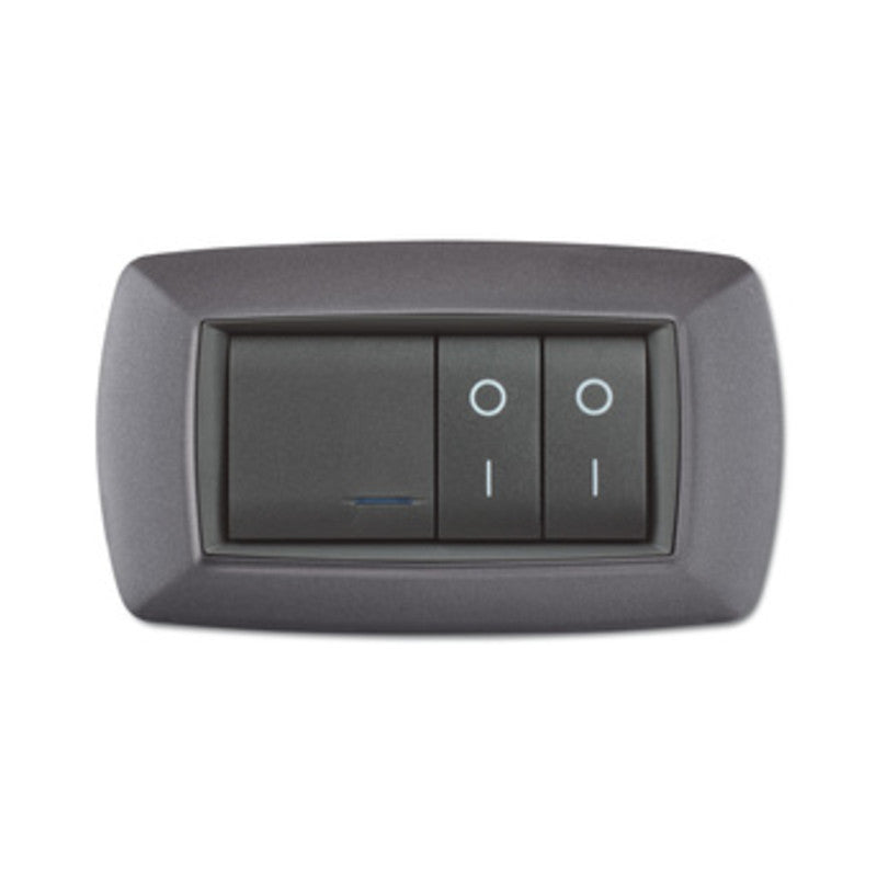 Q.TA' 1 PLACCA LIFE LIVING PLAST GRIGIO CHIARO VULCAN 4P