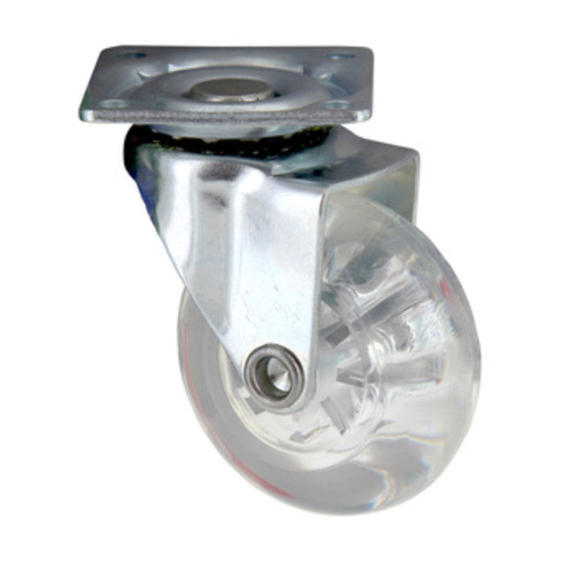 Q.TA' 1 RUOTA MOBILE D 50 MM PIASTRA TRASPARENTE*
