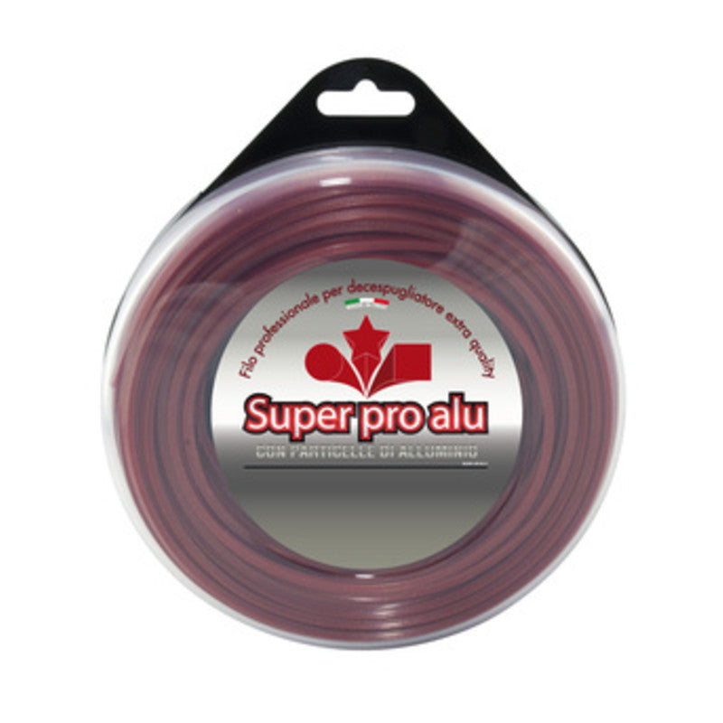 Q.TA' 1 FILO DECESPUGLIATORE QUADRO ALUMADE 4,0MMX 25M RED