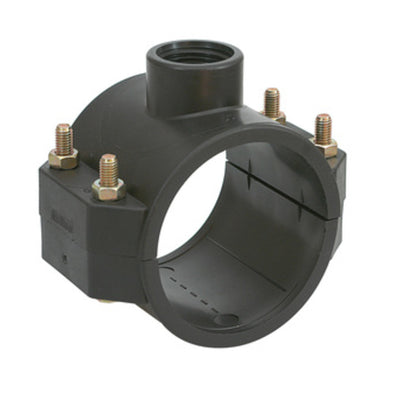 Q.TA' 5 PL RACCORDO POLIPROP PRESA A STAFFA D 32MMX3/4F