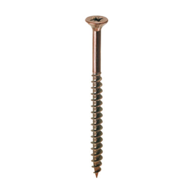 Q.TA' 5 VITE TRUCIOLARE FILETTO PARZ TSP 4,5X40MM BRONZATA