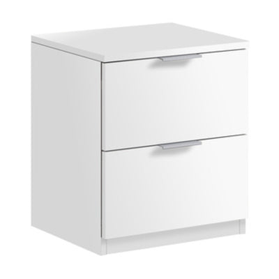 Q.TA' 1 KIT COMODINO 2 CASSETTI 46X38X34 BIANCO