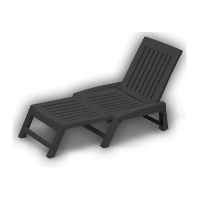 Q.TA' 1 LETTINO IN RESINA ORFEO ANTRACITE