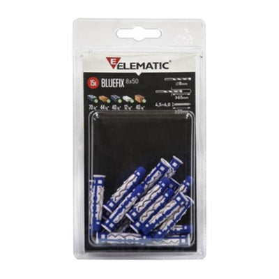 Q.TA' 10 ELEMATIC BLISTER TASSELLO BLUEFIX 8X50 VITE 10+10