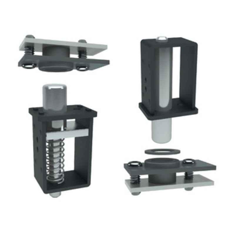 Q.TA' 1 KIT LATO CARDINE E PIASTRE 913 P/CANCELLO 30X40 MM