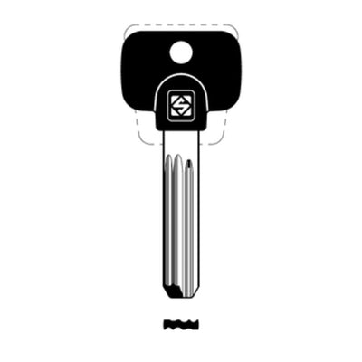 Q.TA' 5 SILCA MTK12RP CHIAVE PUNZONATA NICHEL