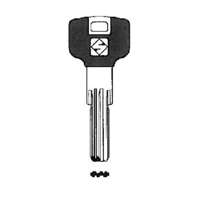 Q.TA' 5 SILCA PT7RAP CHIAVE PUNZONATA OTTONE