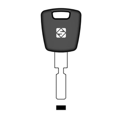 Q.TA' 2 SILCA HU71TE CHIAVE TRANSPONDER VUOTA OTTONE