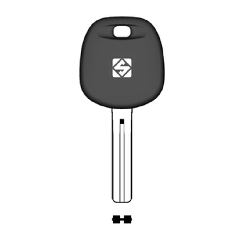 Q.TA' 2 SILCA TOY48BTE CHIAVE TRANSPONDER VUOTA OTTONE