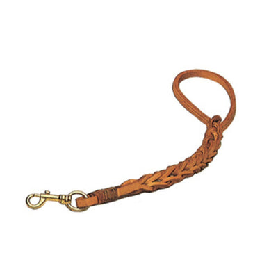 Q.TA' 6 GUINZAGLIO P/CANI CUOIO TRIPLA TRECCIA 50 CM