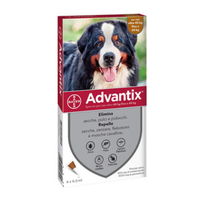 Q.TA' 1 BAYER ADVANTIX SPOT ON 4 PIPETTE CANI 40 -60 KG