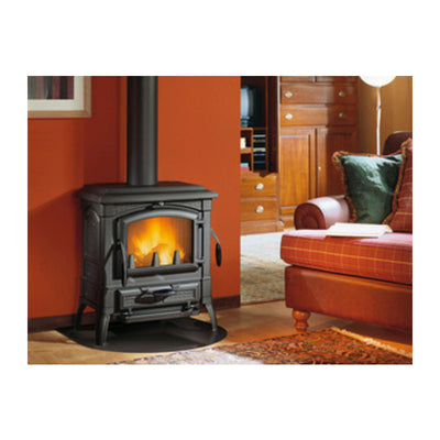 Q.TA' 1 STUFA LEGNA GHISA 7.3 KW ISETTA EVO ANTRACITE