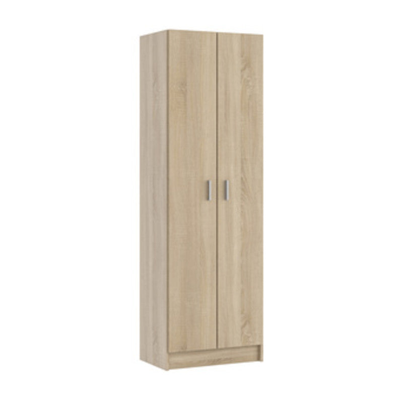 Q.TA' 1 KIT ARMADIO 2 ANTE MULTIUSO 5 RIPIANI 59X37X180 ROVERE CANAD.